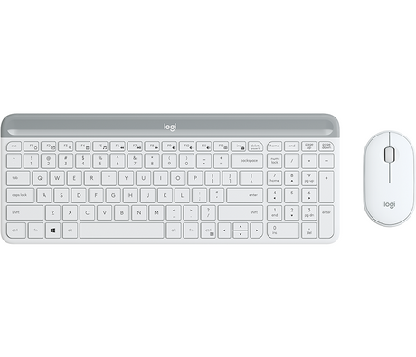 Logitech MK470 Slim Wireless Desktop Set, Offwhite (Nordic) – Tastatur- og musesæt (billede 1)