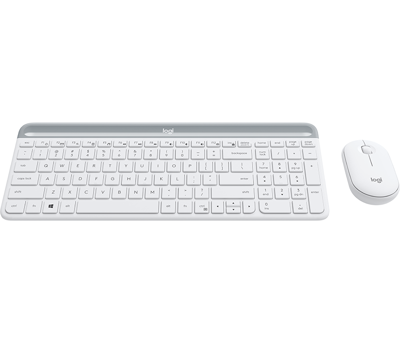 Logitech MK470 Slim Wireless Desktop Set, Offwhite (Nordic) – Tastatur- og musesæt (billede 5)