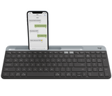Logitech K580 Slim Multi-Device Wireless Keyboard, Graphite (Nordic) – Trådløse tastaturer (billede 1)