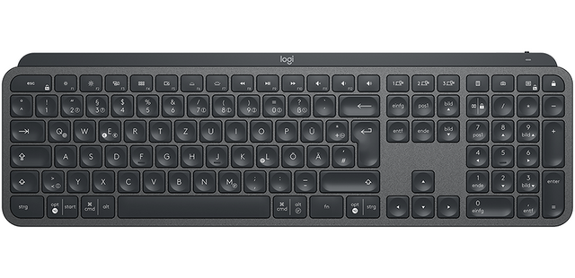 Logitech MX Keys Advanced Wireless Illuminated Keyb, Graphite(Nordic) – Tastaturer (billede 1)