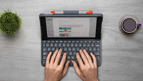 Logitech iPad 10.2'' (7th/8th) 19/20 Slim Folio, Graphite (Nordic) (billede 5)