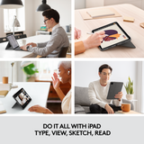 Logitech iPad Pro 11'' (1/2/3/4 gen / M4) Combo Touch, Grey (Nordic) (billede 3)