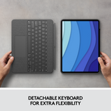 Logitech iPad Pro 12.9'' Combo Touch, Grey (Nordic) (billede 4)