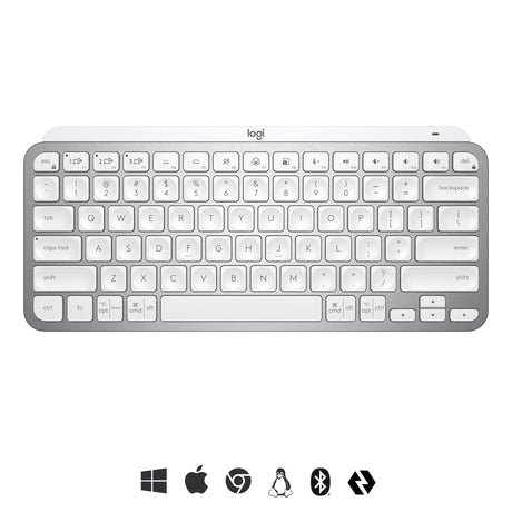 Logitech MX Keys Mini Minimalist Wireless Keyb, Pale Grey (Nordic) – Trådløse tastaturer (billede 2)