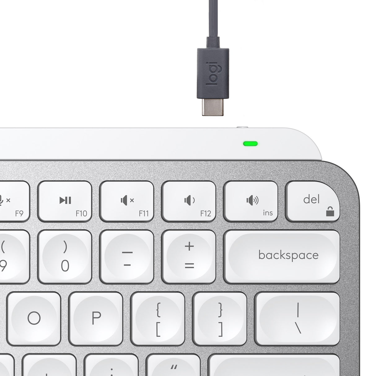 Logitech MX Keys Mini Minimalist Wireless Keyb, Pale Grey (Nordic) – Trådløse tastaturer (billede 3)