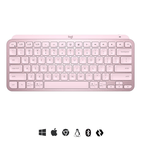 Logitech MX Keys Mini Minimalist Wireless Keyboard, Rose (Nordic) – Trådløse tastaturer (billede 2)