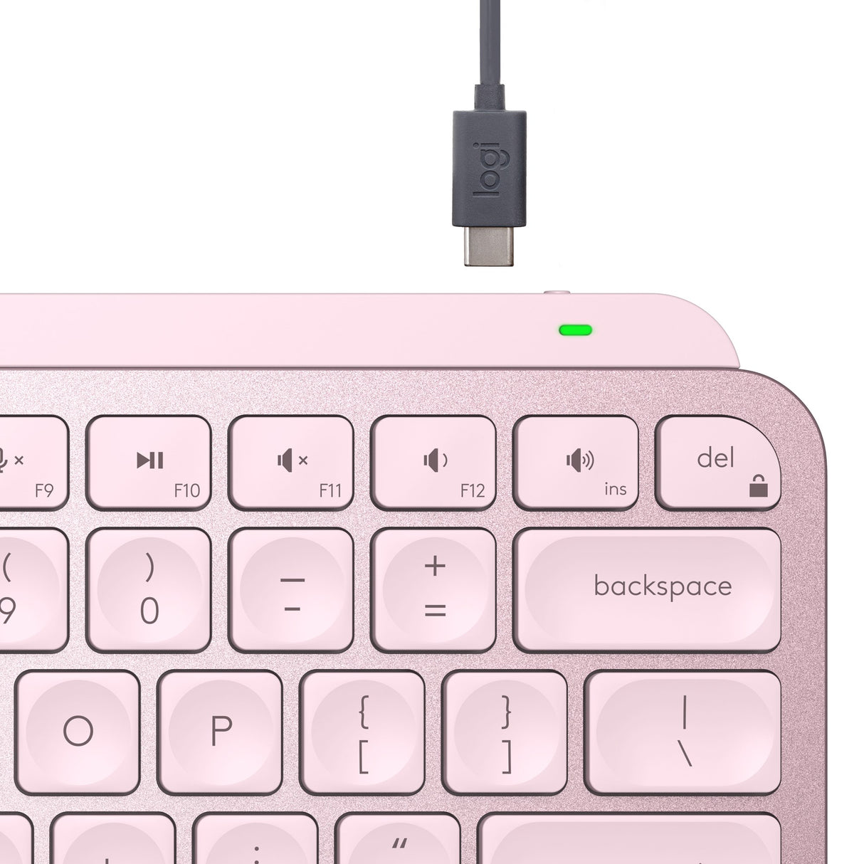 Logitech MX Keys Mini Minimalist Wireless Keyboard, Rose (Nordic) – Trådløse tastaturer (billede 3)