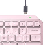 Logitech MX Keys Mini Minimalist Wireless Keyboard, Rose (Nordic) – Trådløse tastaturer (billede 3)