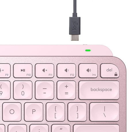 Logitech MX Keys Mini Minimalist Wireless Keyboard, Rose (Nordic) – Trådløse tastaturer (billede 3)