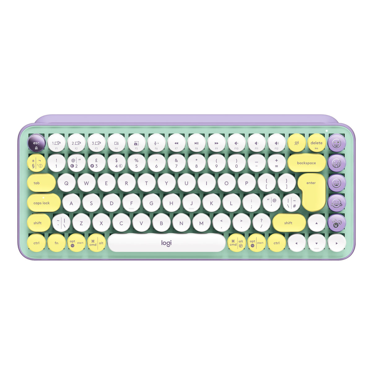 Logitech POP Keys Wireless Keyboard, Daydream Mint (Nordic) – Trådløse tastaturer (billede 1)
