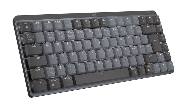 Logitech MX Mech Wireless Mini Minimalist KeybTactil Graphite(Nordic) – Trådløse tastaturer