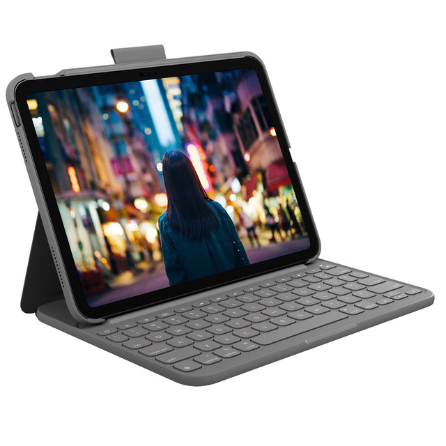 Logitech Slim Folio for iPad 10.9'' (10th gen), Oxford Grey (Nordic) (billede 1)