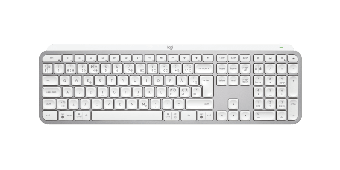 Logitech MX Keys S Wireless Keyboard, Pale Grey (Nordic) – Trådløse tastaturer (billede 1)