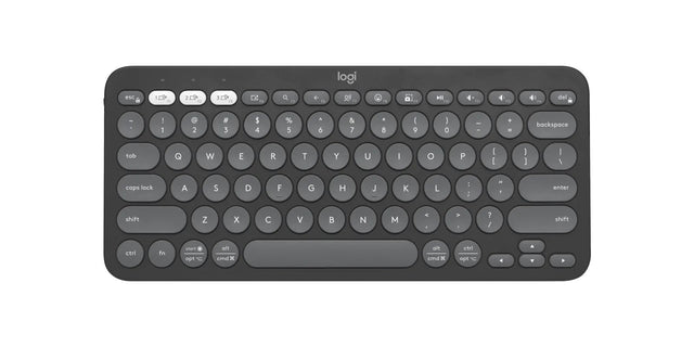 Logitech Pebble Keys 2 K380s Wireless Keyb, Tonal Graphite (Nordic) – Trådløse tastaturer (billede 1)