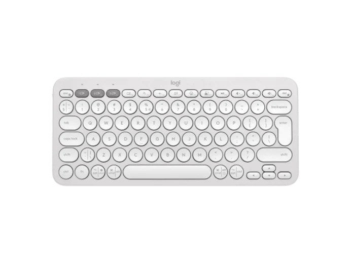 Logitech Pebble Keys 2 K380s Wireless Keyboard, Tonal White (Nordic) – Trådløse tastaturer (billede 1)