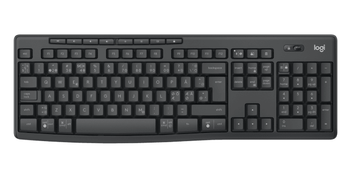 Logitech MK370 Combo for Business, Nordic, Graphite – Tastatur- og musesæt (billede 1)