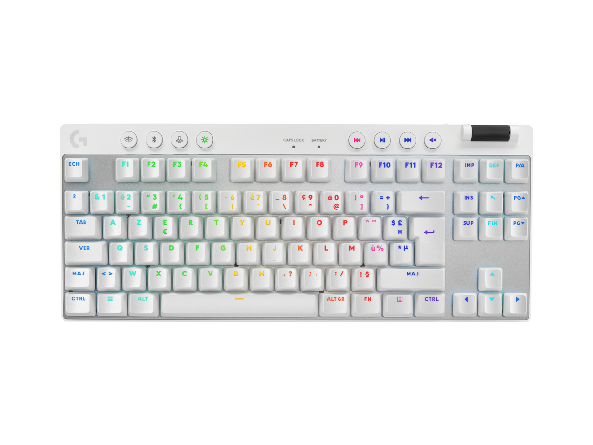 LOGITECH G PRO X TKL LIGHTSPEED Gaming Keyboard White Nordic – Tastaturer
