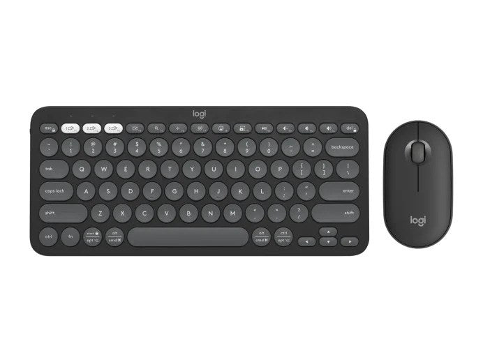 Logitech Pebble 2 Combo Wireless Keyb/Mouse, Tonal Graphite (Nordic) – Tastatur- og musesæt (billede 1)