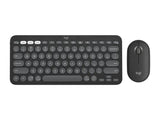 Logitech Pebble 2 Combo Wireless Keyb/Mouse, Tonal Graphite (Nordic) – Tastatur- og musesæt (billede 1)