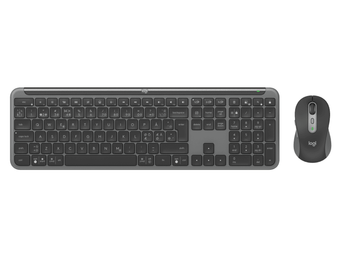 Logitech Signature Slim Combo MK950 for Business, Graphite (Nordic) – Tastatur- og musesæt (billede 1)