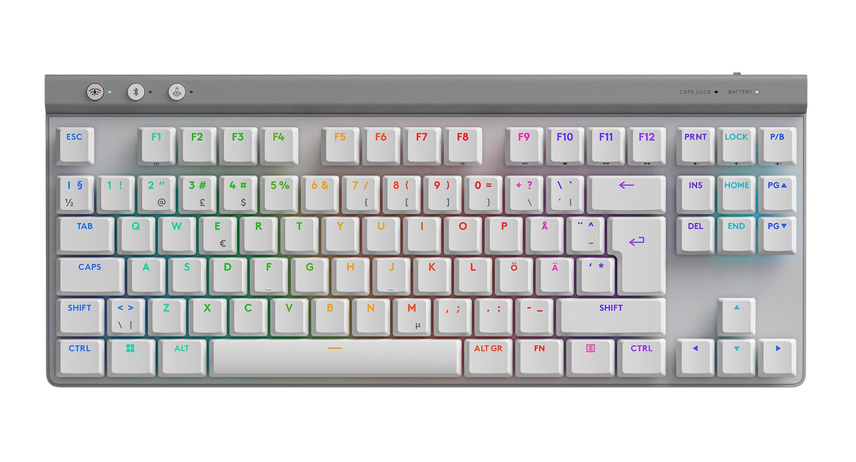 Logitech G515 LIGHTSPEED TKL Tactile, White (Nordic) – Trådløse tastaturer