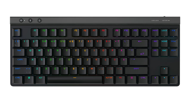 Logitech G515 LIGHTSPEED TKL Linear, Black (Nordic) – Trådløse tastaturer