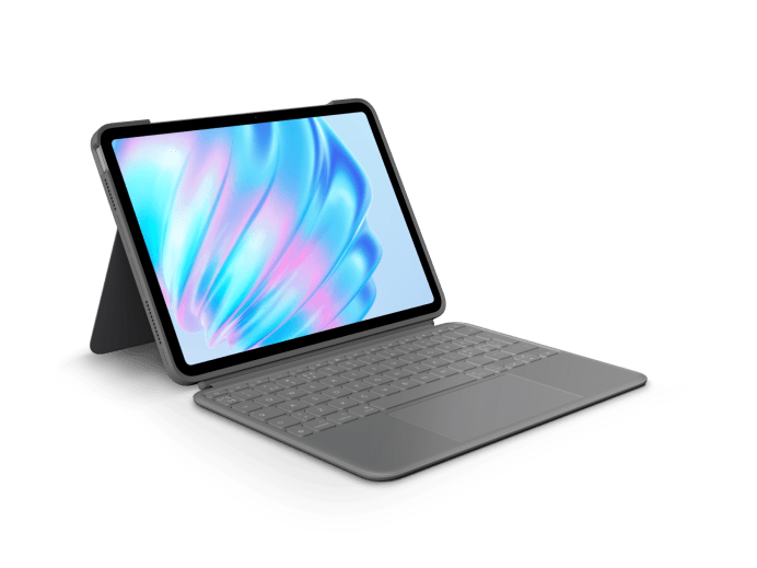Logitech Combo Touch iPad Air 11-inch (M2), Oxford Grey (Nordic) (billede 1)