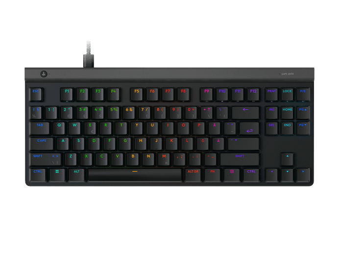 Logitech G515 TKL Wired Gaming Keyboard, Black (Nordic) – Trådløse tastaturer (billede 1)