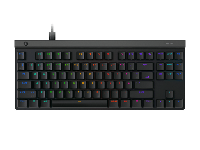Logitech G515 TKL Wired Gaming Keyboard, Black (Nordic) – Trådløse tastaturer (billede 1)