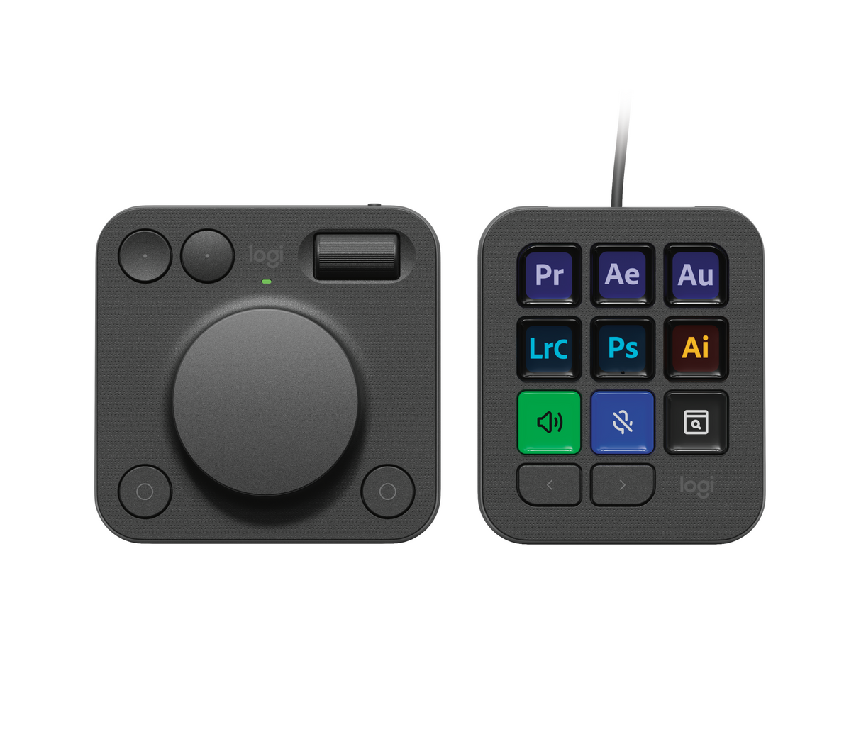 Logitech MX Creative Console, graphite – Konsoller & controllere