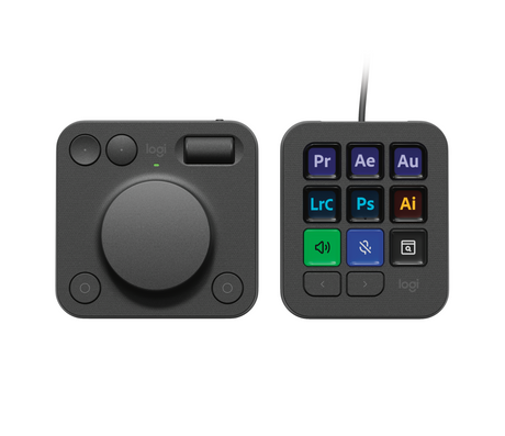Logitech MX Creative Console, graphite – Konsoller & controllere