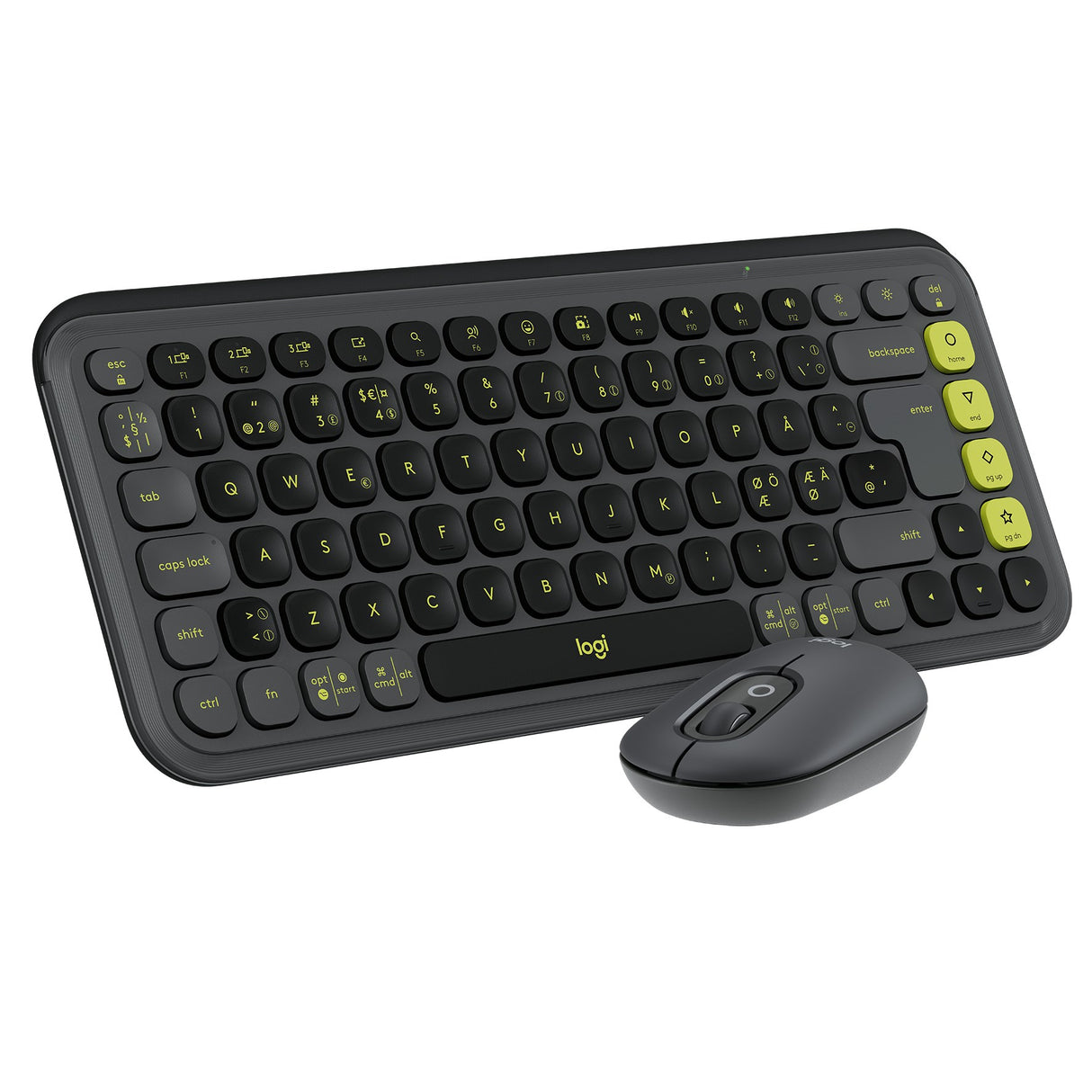 Logitech POP Icon Combo, Graphite (Nordic) – Tastatur- og musesæt