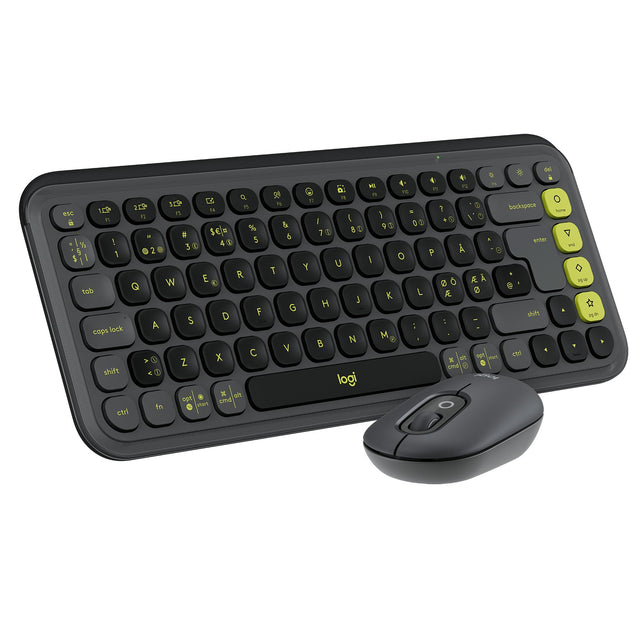 Logitech POP Icon Combo, Graphite (Nordic) – Tastatur- og musesæt