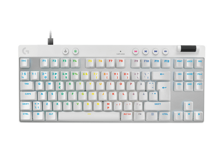 Logitech PRO X TKL RAPID Wired Gaming Keyboard Linear, White Nordic – Tastaturer (billede 1)