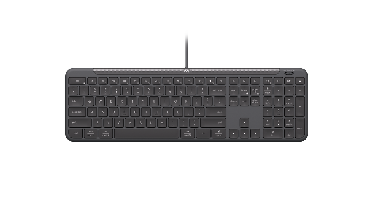 Logitech K620 Wired Business Keyboard, Graphite (Nordisk) – Kablede tastaturer (billede 1)