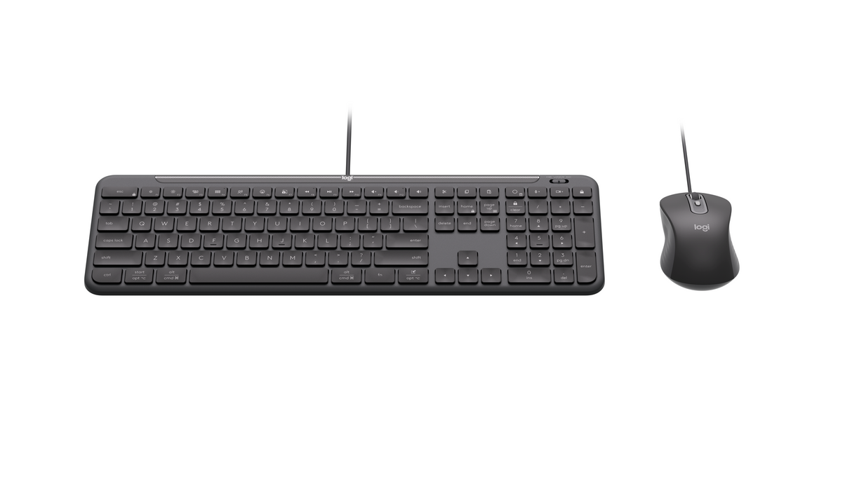 Logitech MK620 Wired Business Desktop Set, Graphite (Nordic) – Tastatur- og musesæt (billede 1)