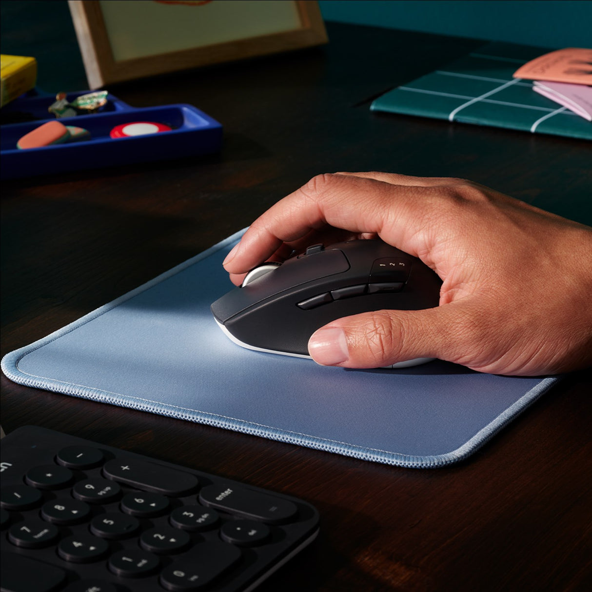 Logitech Mouse Pad Studio Series, Blue Grey – Musemåtter (billede 2)