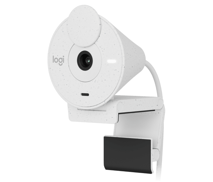 Logitech Brio 300 Full HD webcam, Off-white – Webkameraer (billede 1)