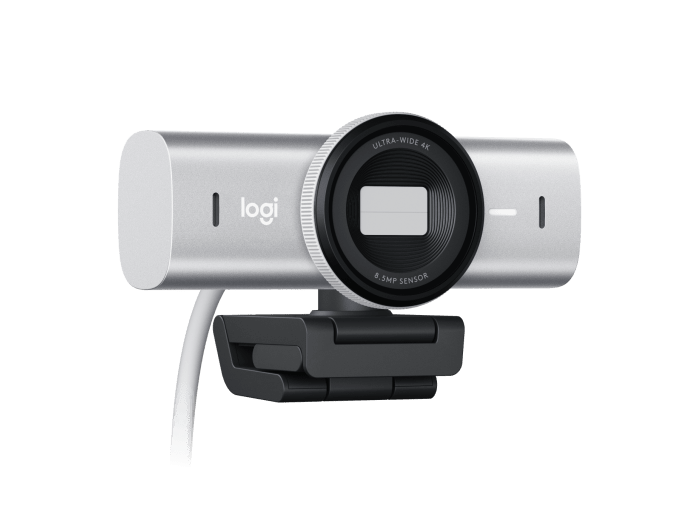 Logitech MX Brio Webcam, Pale Grey – Webkameraer (billede 2)