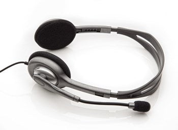 Logitech H110 Stereo Headset, Grey – Headsets