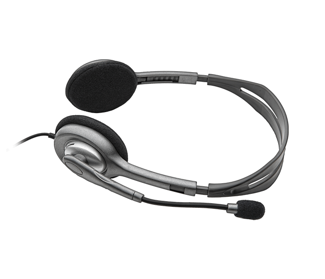 Logitech Stereo Headset H111, Black – Headsets (billede 2)