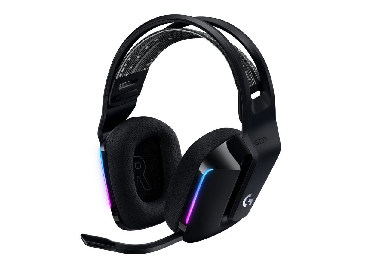 Logitech G733 LIGHTSPEED Wireless RGB Gaming Headset, Black – Headsets (billede 2)
