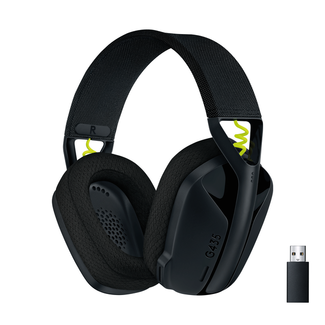 Logitech G435 LIGHTSPEED Wireless Gaming Headset, Black – Headsets (billede 1)