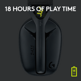Logitech G435 LIGHTSPEED Wireless Gaming Headset, Black – Headsets (billede 4)