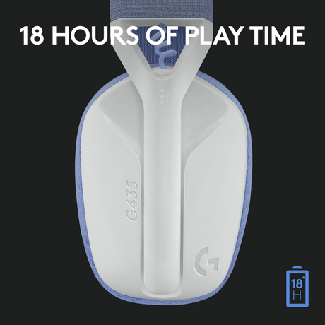 Logitech G435 LIGHTSPEED Wireless Gaming Headset, White – Headsets (billede 4)