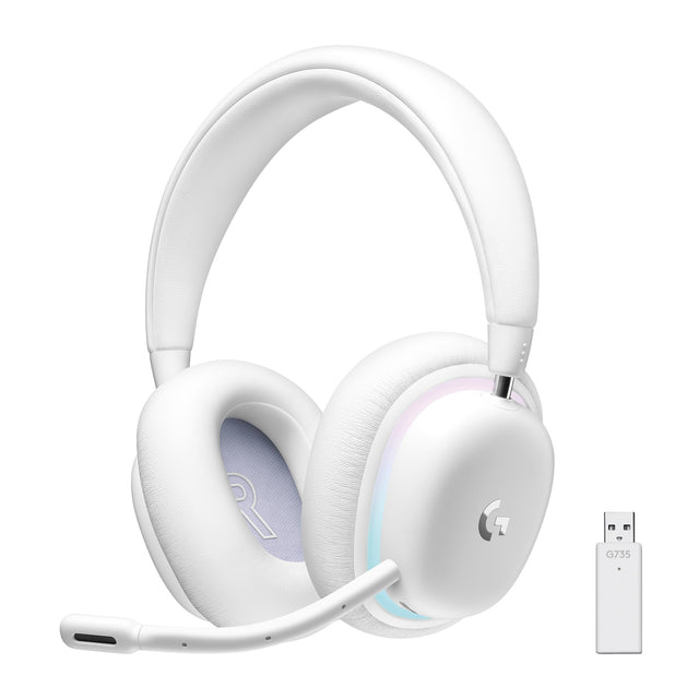Logitech G735 Wireless Gaming Headset, Off White – Headsets (billede 1)