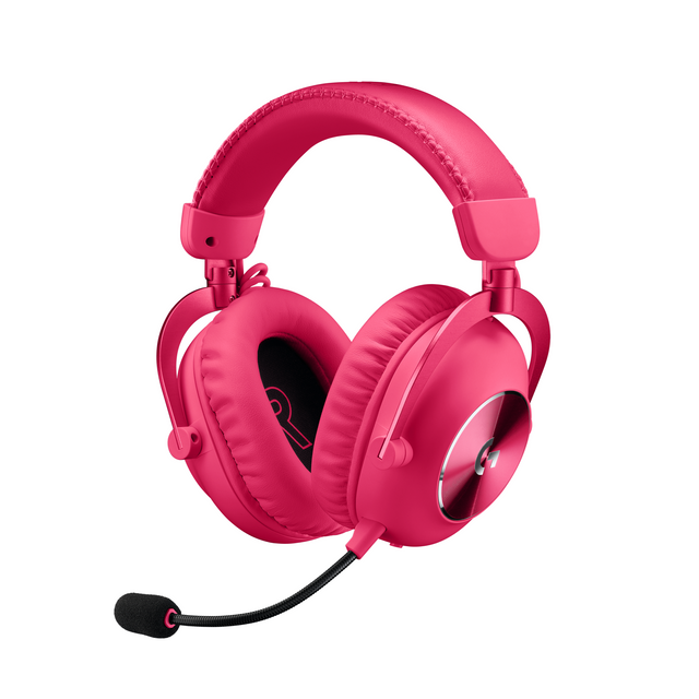 Logitech PRO X 2 LIGHTSPEED Wireless Gaming Headset, Magenta – Headsets