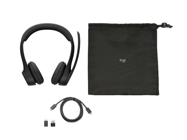 Logitech Zone 305 Headset UC, Midnight Black – Headsets (billede 1)