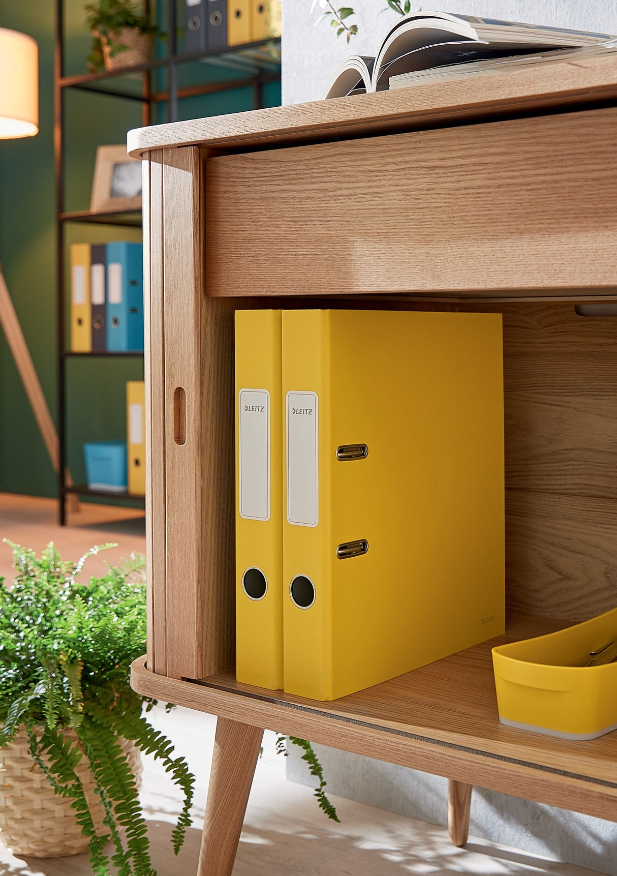 Brevordner Cosy 180° A4 50mm gul