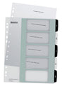 Register printbar PP A4+ 1-5 hvid/sort – image 1